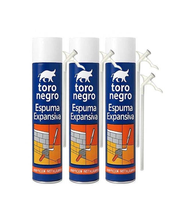 Espuma Expansiva Poliuretano Sellador Aislante 750ML PACK 3 UNIDADES a $24.990