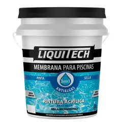 GENERICO - Liquitech Membrana para Piscina 20 Lt - color Gris