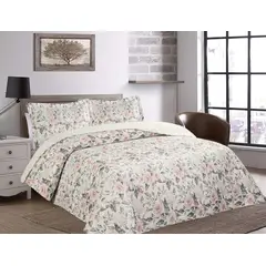 CHANTILLY - Quilt Ultrasonic Sherpa Floral