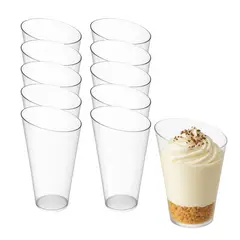 GENERICO - Set 20 Vasos Shot 160mL Postre Plastico Acrilico Desechable