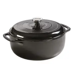 LODGE - Olla Holandesa Esmaltada Essential Midnight Chrome 56 Litros