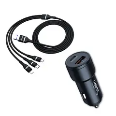 MIETUBL - Cargador Para Auto Doble Usb / 30w / Qc3.0