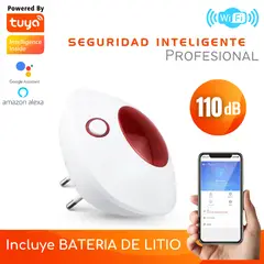 D MOTICA - Sirena Interior Alarma Wifi Inteligente 220V-110 Db-15W Con batería