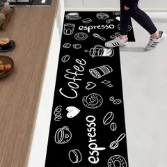 EVERSO - Set 2 Alfombra De Cocina Antideslizante Piso Entrada De Baño