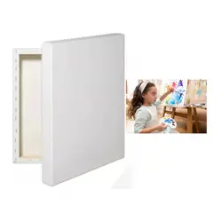 GENERICO - Bastidor de Madera 30x40 cm con Tela Blanca Gruesa