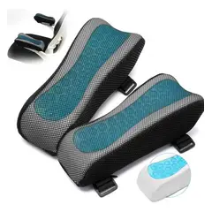 EVERSO - 2 Pcs Cojín Reposabrazos Ergonómico Para Silla De Oficina