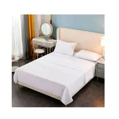 GENERICO - Juego de Sábanas 2 Plazas Unicolor 144 Hilos - Varios Colores.