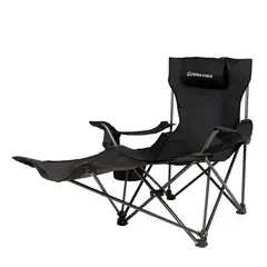 TERRA FORCE - SILLA PLEGABLE CAMPING CON APOYA BRAZOS Y PIES PREMIUM