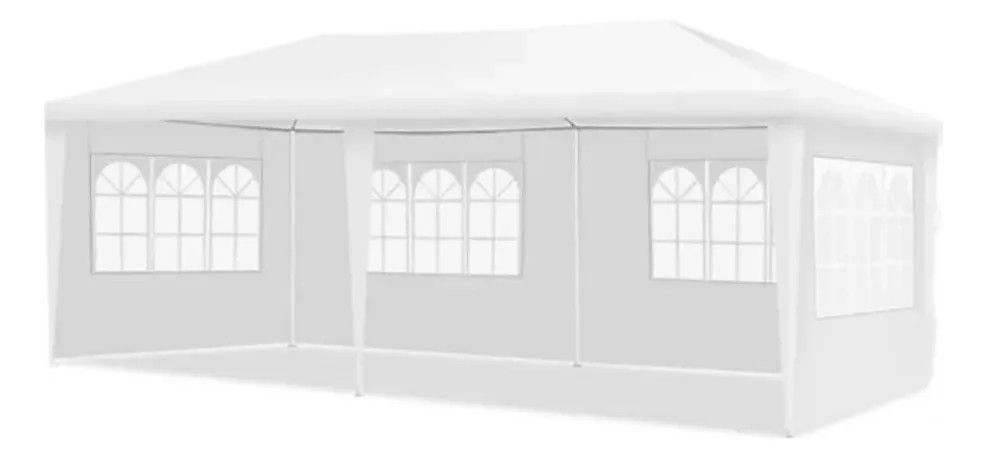 Carpa Para Eventos Con Cortinas 25mx6mx3m Color Blanco a $129.990