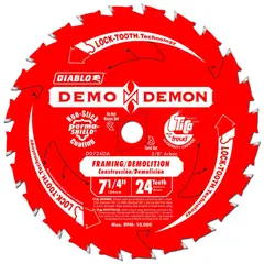 DIABLO - Disco Sierra 7 - 1/4'', 24 Dientes Madera Y Clavos Eo