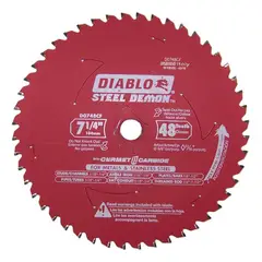 DIABLO - Disco Sierra Circular 7 1/4 48 Metal Y Acero E.o.