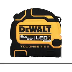 DEWALT - Huincha De Medir Luz Led Toughseries 8m26 Dwht35268s- Eo