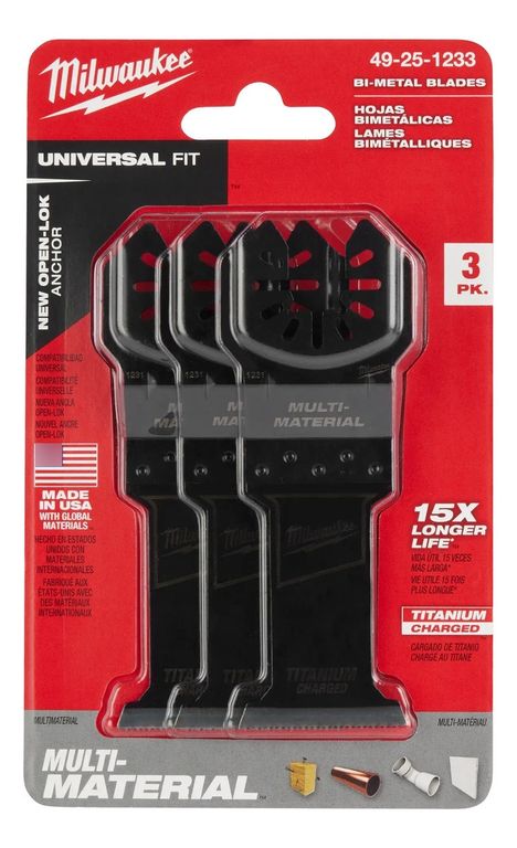 Accesorios Oscilantes Usa- 3 Pzs 49-25-1233- Eo