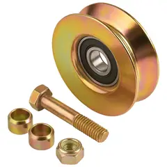 GENERICO - Rueda De Portón Corredizo 100 Mm 4 Pulgadas Con Perno Jaque