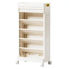 DETODOYMAS - Librero estante infantil 5 niveles Blanco 78514540cm Chic Home - Blanco