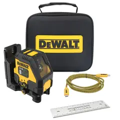DEWALT - Kit Laser Linea Cruzada Rojo Recarga USB DCLE14201RB