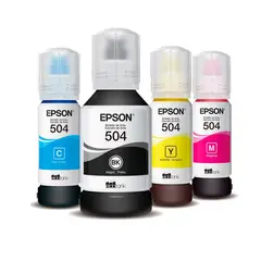 EPSON - Pack 4 Tintas T504 B/c/y/m. L4150 L4160 L6161 L6171
