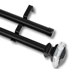 GUIZA - Barras De Cortina 25mm Extensibles Metálicas 120-210 Cm