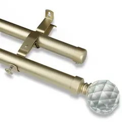 GUIZA - Barras De Cortina 25mm Extensibles Metálicas 120-210 Cm