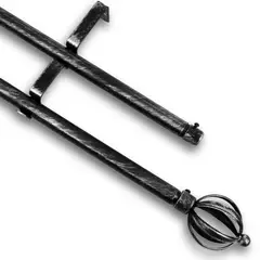 GUIZA - Barras De Cortina 19mm Extensibles Metálicas 120-210 Cm