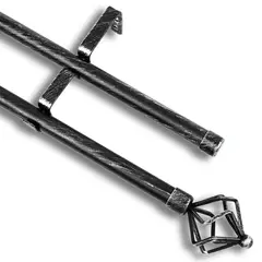 GUIZA - Barras De Cortina 19mm Extensibles Metálicas 120-210 Cm