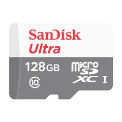 SANDISK - MicroSDHC Ultra 128GB y MicroSDXC c/adaptador