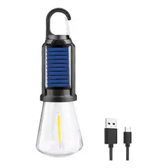 MUNDO MAGIA - Pack 2 Ampolleta Recargable Solar/usb Impermeable Camping
