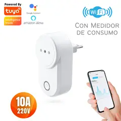 D MOTICA - Enchufe Wifi Inteligente 220V 10A Con Medidor de Consumo por App