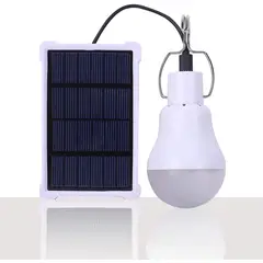 HOME NEAT - Lámpara Solar Portátil Bombilla LED Panel Solar Recargable