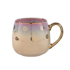 ADAGIO TEAS - Taza Cerámica Morado Flores 425 ml
