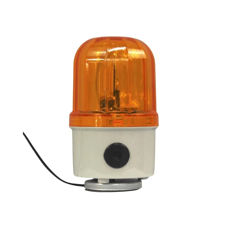 Baliza Amarilla Giratoria con Sirena e Imantada 220V LTD-1101J CNC