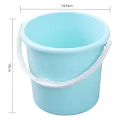 GENERICO - Balde Plástico Pequeño Celeste 2.5 Litros Con Asa Multiuso