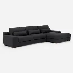 ROSEN - Sofá Seccional Soroa Derecho Large Tela Charcoal