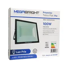 MEGABRIGHT - PROYECTOR LED 100W 6000K MEGA TELCO FLAT PRO