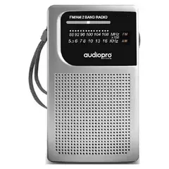 AUDIOPRO - Radio De Bolsillo Portatil AM FM Gris AP02079