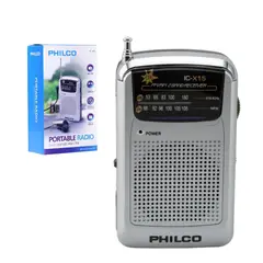 PHILCO - Radio De Portátil De Bolsillo Amfm Ic-x15 Análoga