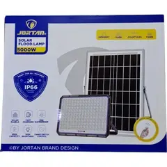 GENERICO - Foco Led con Panel Solar Reflector 5000W Jortan