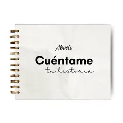 GENERICO - Abuelo Cuéntame Tu Historia - Día Del Padre Regalo- Gris