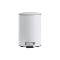DAY - Basurero de Baño Acero Inoxidable Blanco 3L