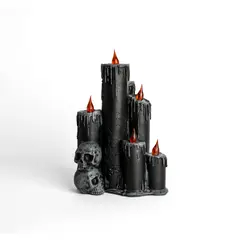 FRANK & MORTIS - Adorno Velas Negras Led