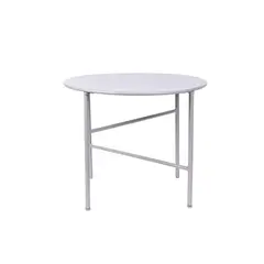 ENVY - Mesa Terraza Redonda Metal 50 X 40 cm - Gris