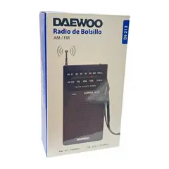 DAEWOO - Radio De Bolsillo Am Fm Negro Di213