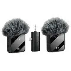 MUNDO MAGIA - Pack 2 Microfonos Inalambrico Dual Para iPhone Y Android