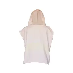 TURKUAZ - Poncho toalla algodón turco niño Mármara rosado claro S