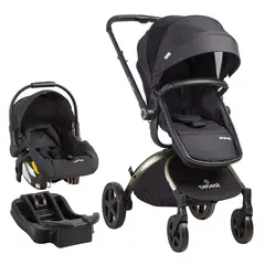 BEBESIT - Coche Cuna Travel System Deluxe 360° SX Dorado