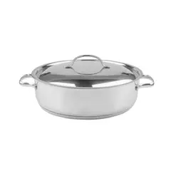 LACOR - Arrocera con Tapa 4,5lt Acero Inoxidable 28x8cm