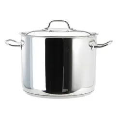 LACOR - Olla con Tapa y Asas 13,5lt Acero Inoxidable 28x22cm Lacor.