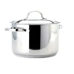 LACOR - Olla Recta con Tapa 4,5lt Acero Inoxidable 20cm Basic
