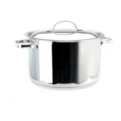 LACOR - Olla Recta con Tapa 6,5lt Acero Inoxidable 24cm Basic