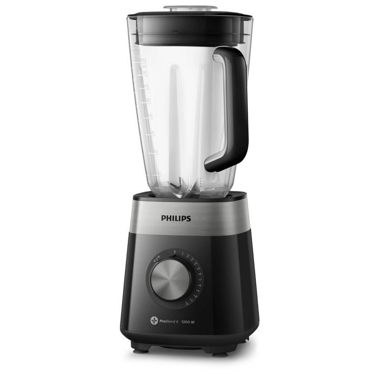 Licuadora Jarra Vidrio 3L 1200W Negro HR2242
